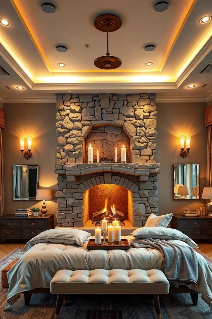 Stone Fireplace Bedroom: Cozy and Modern Design Ideas for Every Style