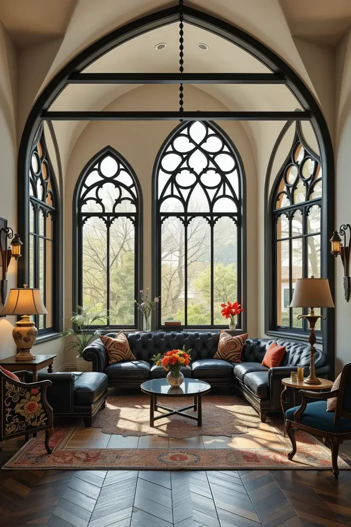 64 Gothic Living Room Arches and Windows: Elegant Design Ideas