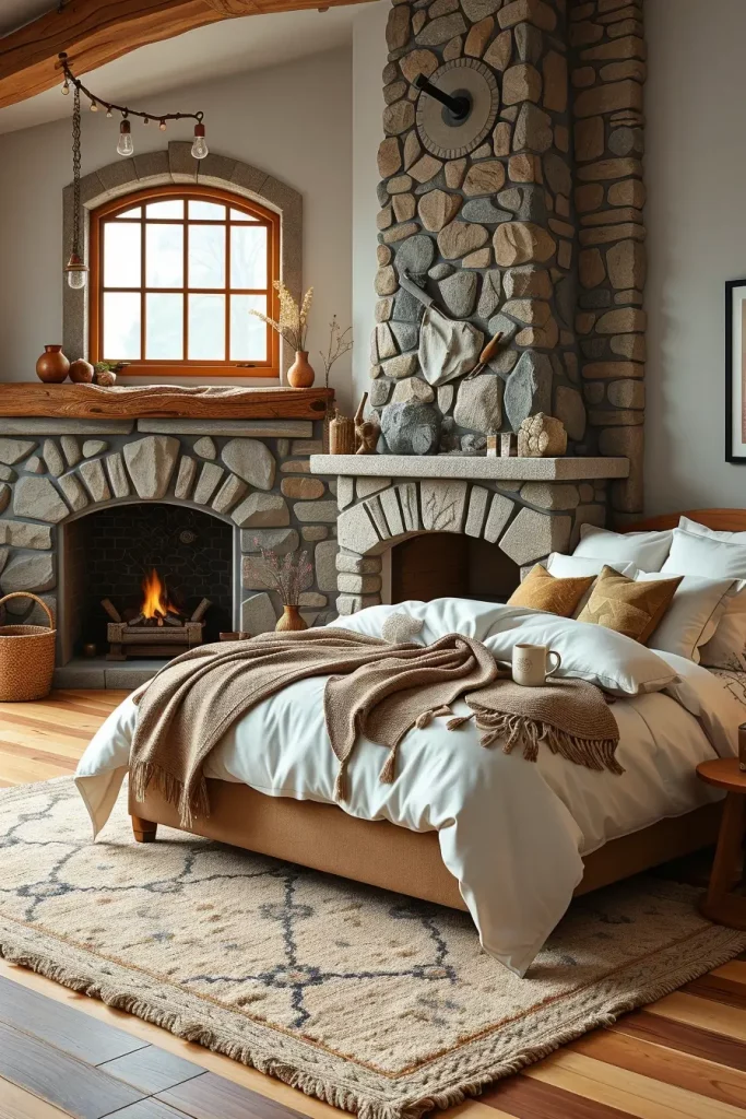 Stone Fireplace Bedroom: Cozy and Modern Design Ideas for Every Style