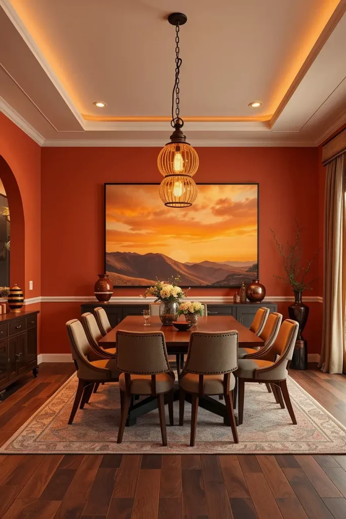 62 Warm-Toned Dining Room Interiors To Inspire Your Home Design