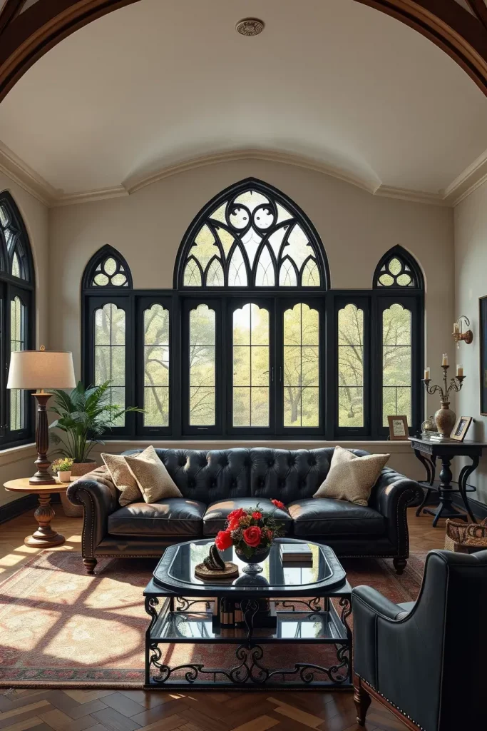 64 Gothic Living Room Arches and Windows: Elegant Design Ideas