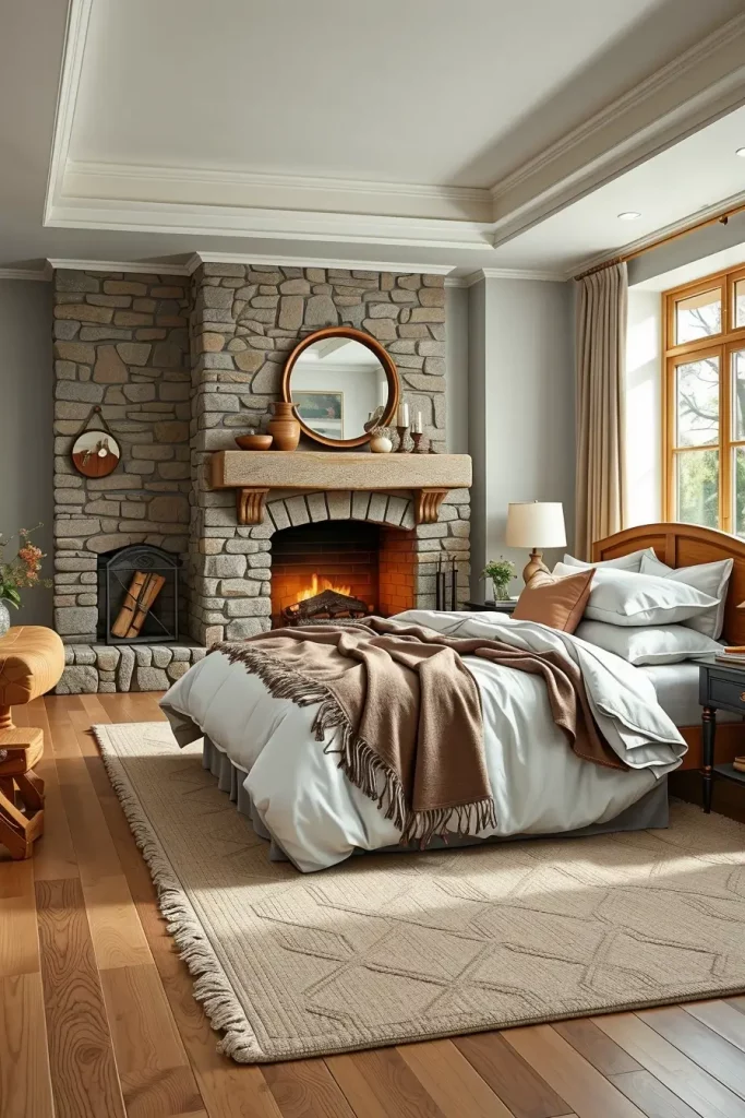 Stone Fireplace Bedroom: Cozy and Modern Design Ideas for Every Style