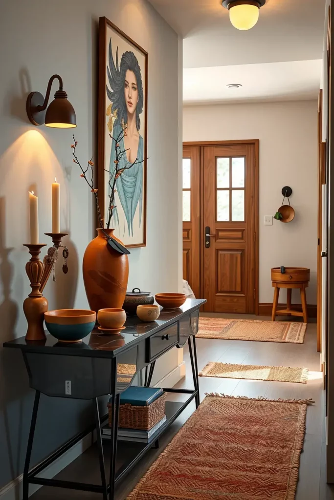 65 Earthy Hallway Styling Tips to Create a Warm and Natural Entryway