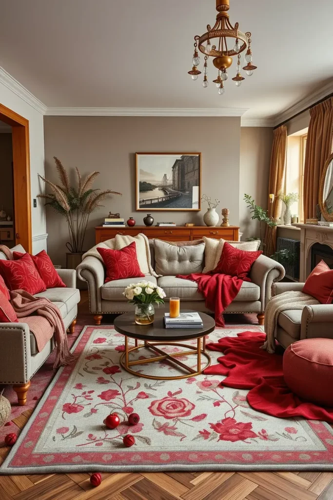 64 Cherry Coded Living Room Color Palette Ideas for Modern Interiors
