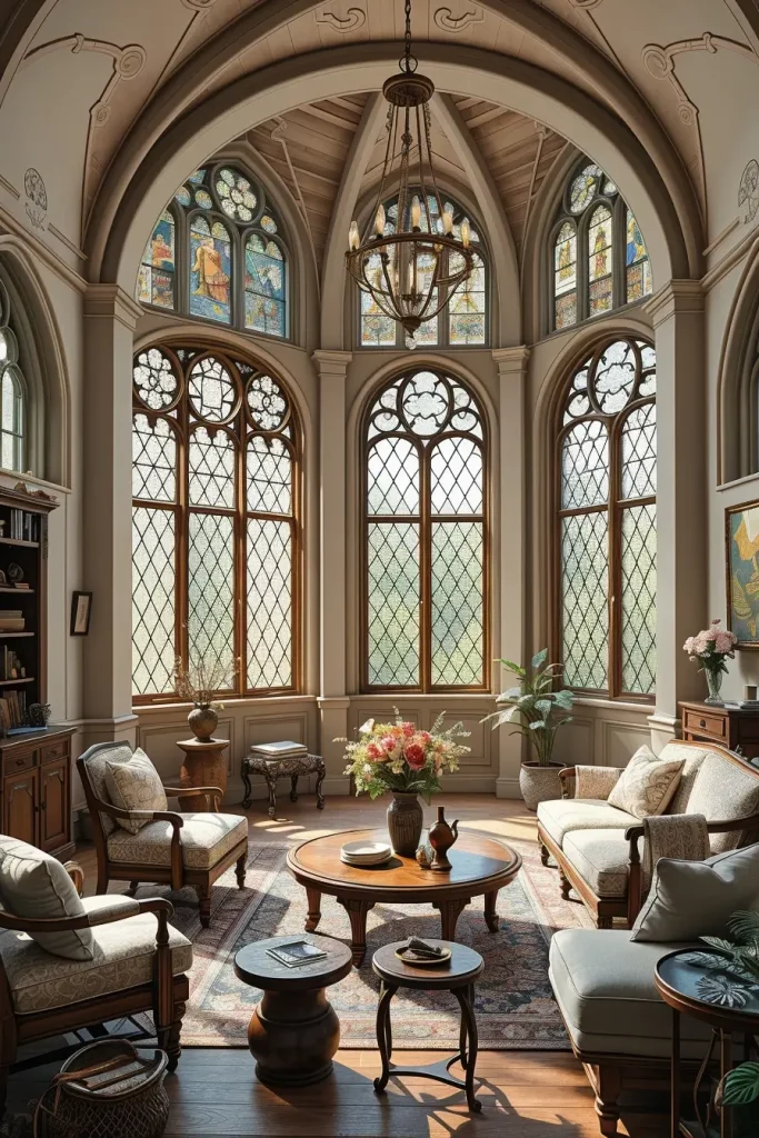 64 Gothic Living Room Arches and Windows: Elegant Design Ideas