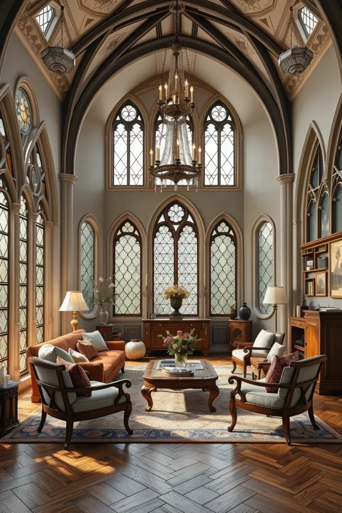 64 Gothic Living Room Arches and Windows: Elegant Design Ideas
