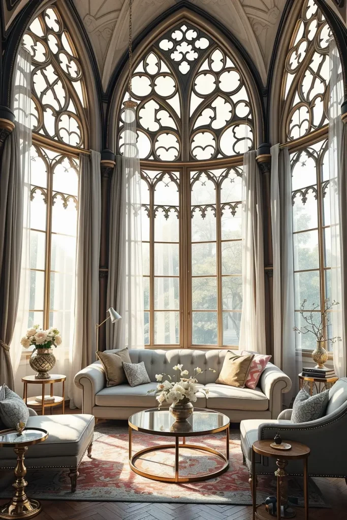 64 Gothic Living Room Arches and Windows: Elegant Design Ideas