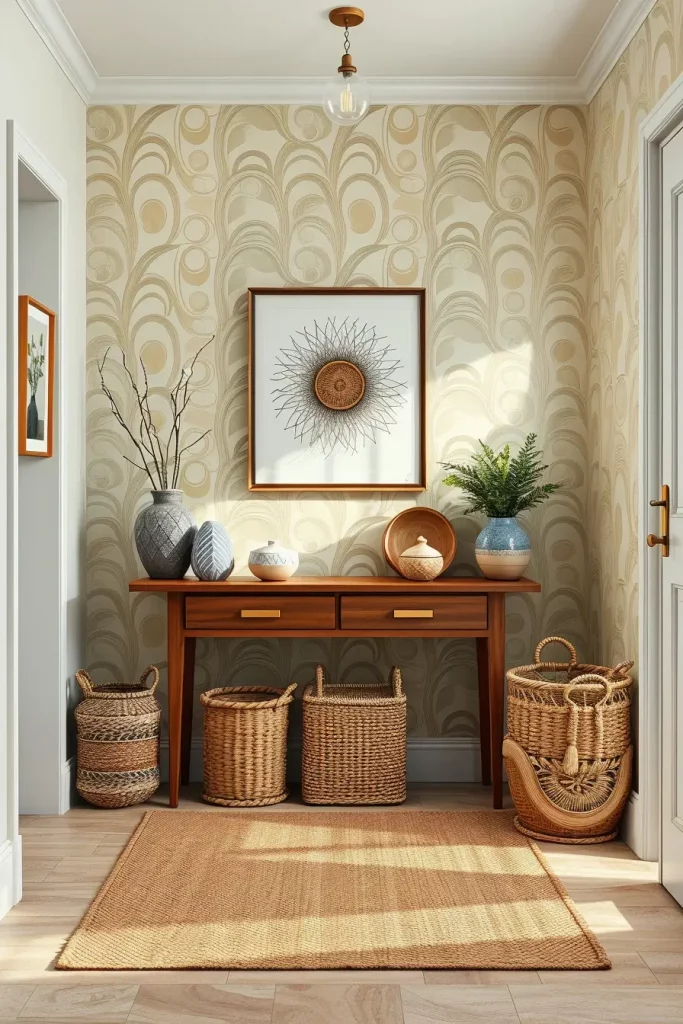 65 Earthy Hallway Styling Tips to Create a Warm and Natural Entryway