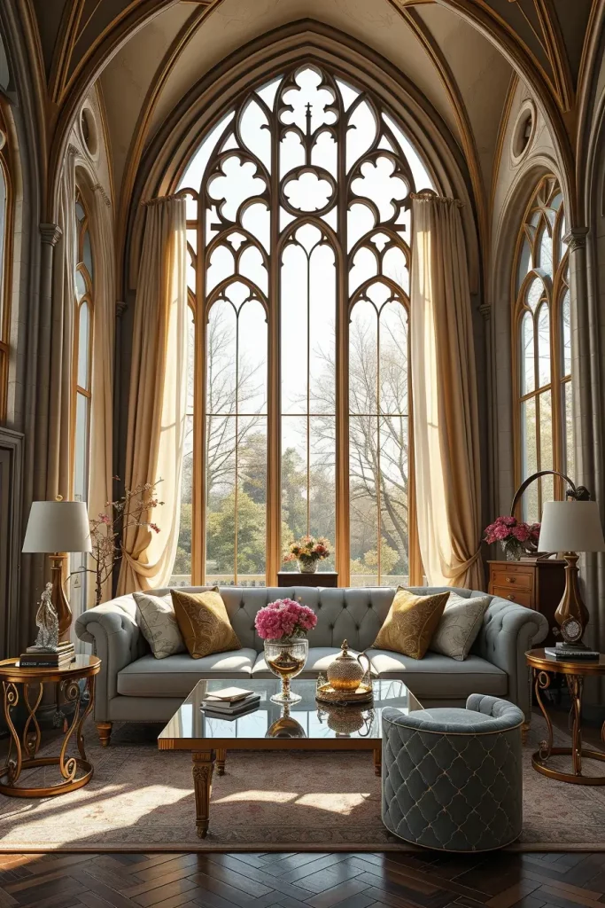 64 Gothic Living Room Arches and Windows: Elegant Design Ideas