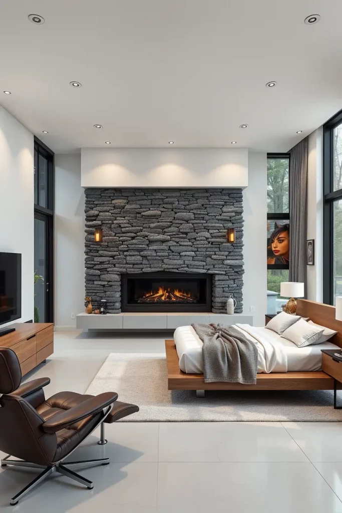 Stone Fireplace Bedroom: Cozy and Modern Design Ideas for Every Style
