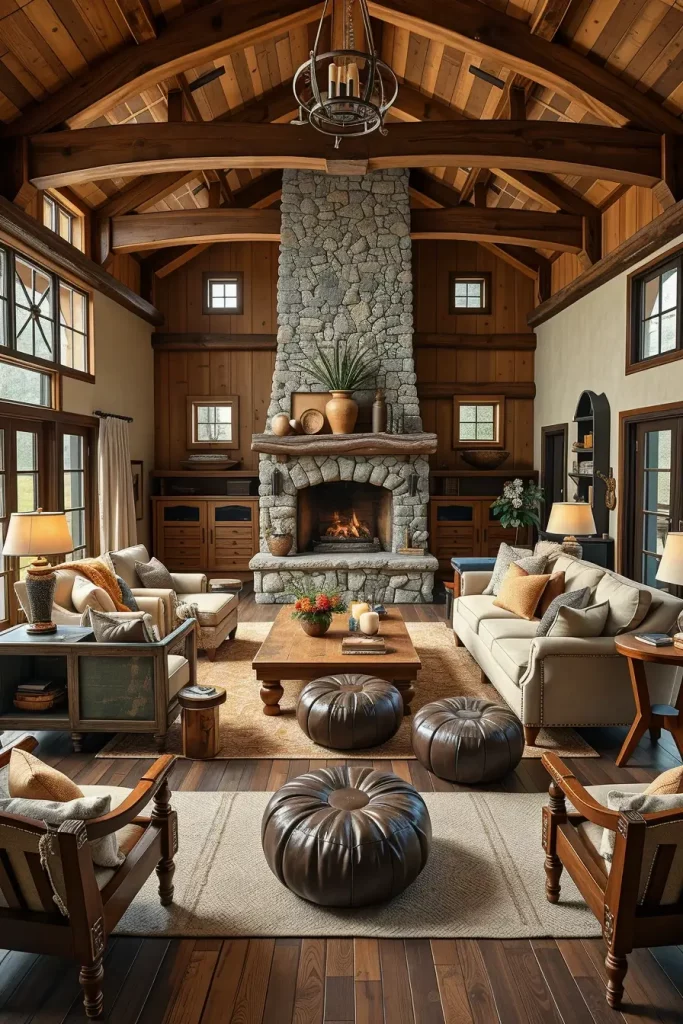 64 Warm Rustic Living Room Ideas for a Cozy and Inviting Home
