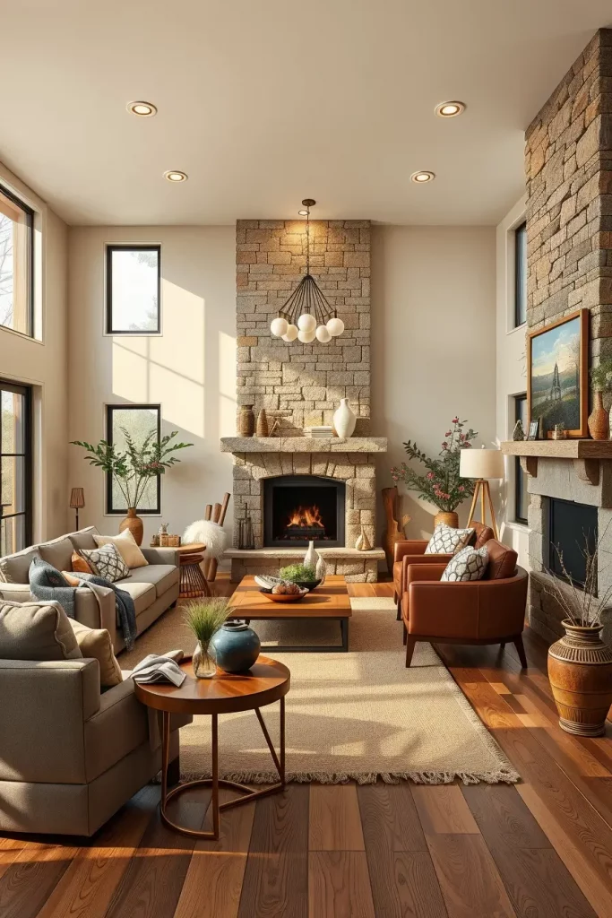 64 Earth-Tone Living Room Ideas for a Warm and Natural Home