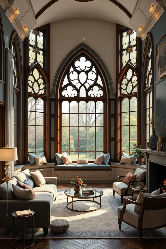 64 Gothic Living Room Arches and Windows: Elegant Design Ideas
