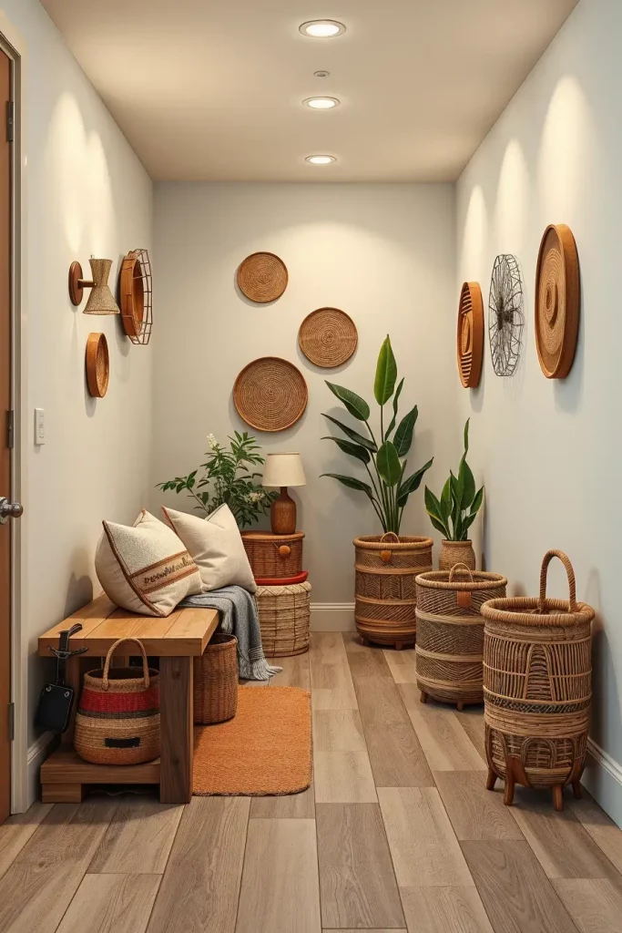 65 Earthy Hallway Styling Tips to Create a Warm and Natural Entryway