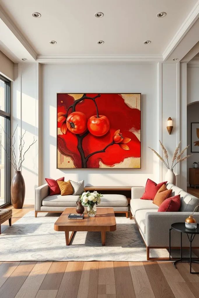 64 Cherry Coded Living Room Color Palette Ideas for Modern Interiors