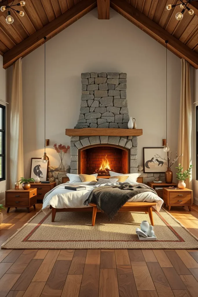Stone Fireplace Bedroom: Cozy and Modern Design Ideas for Every Style