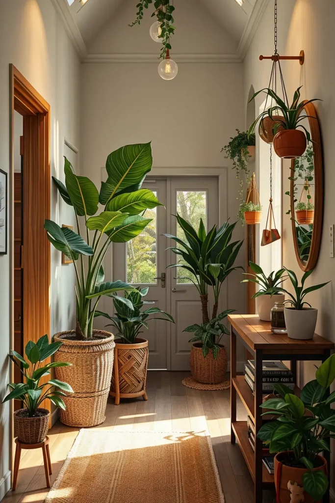 65 Earthy Hallway Styling Tips to Create a Warm and Natural Entryway