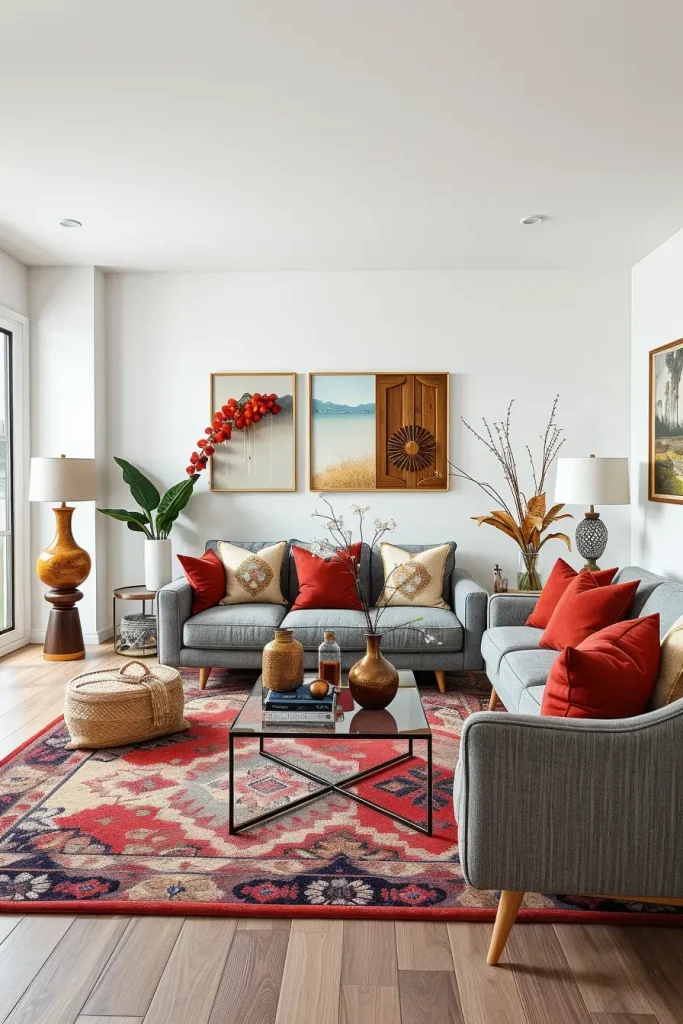 64 Cherry Coded Living Room Color Palette Ideas for Modern Interiors