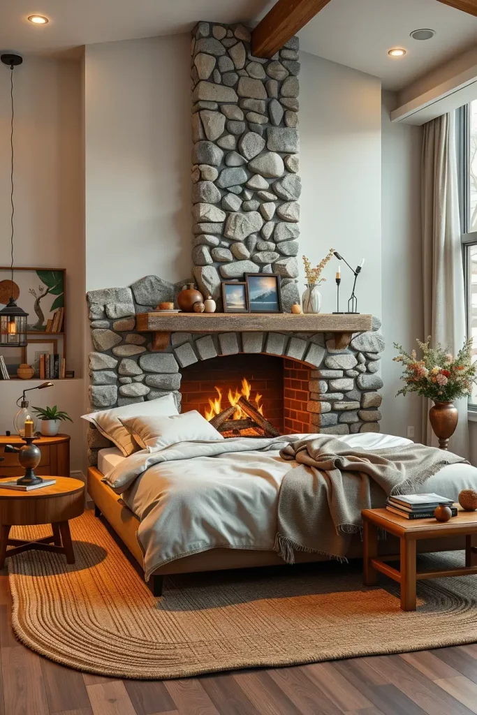 Stone Fireplace Bedroom: Cozy and Modern Design Ideas for Every Style
