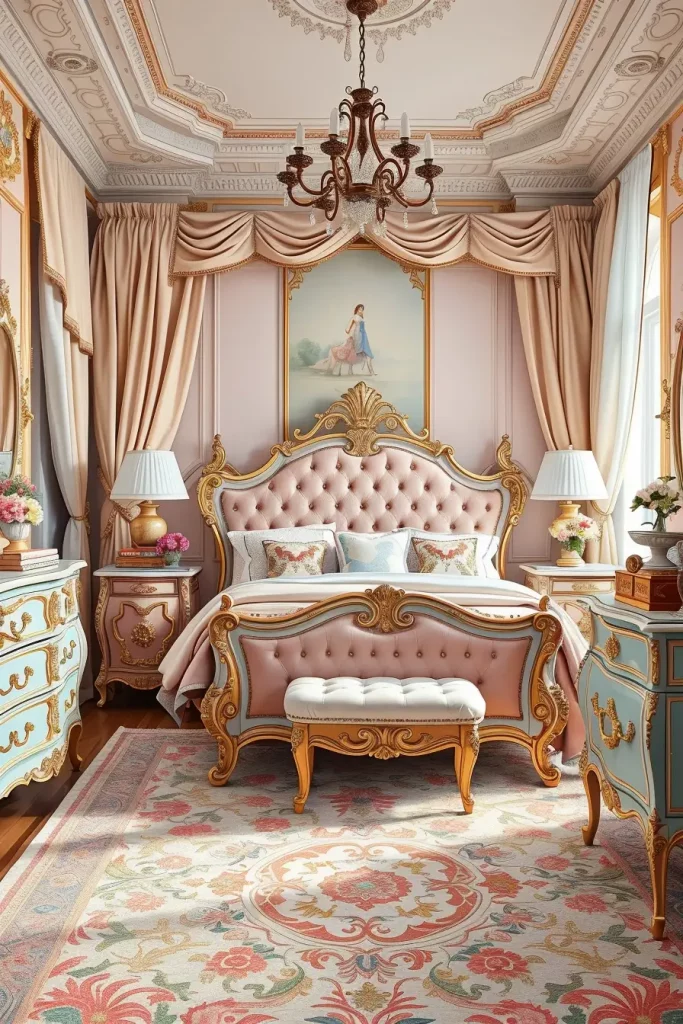64 Rococo Revival Bedroom Furniture Ideas for Timeless Elegance