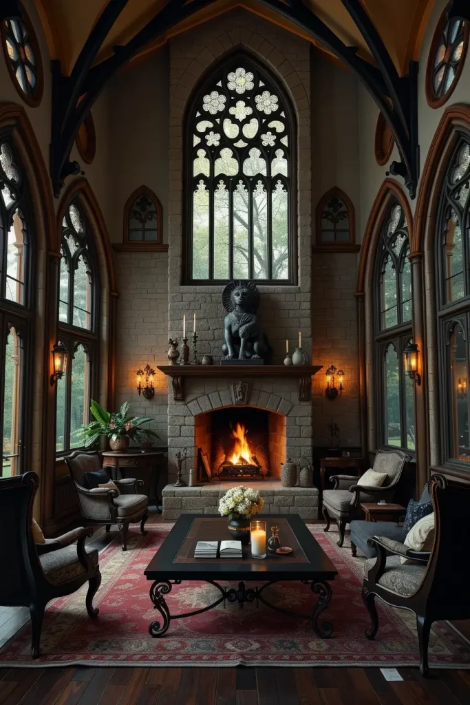 64 Gothic Living Room Arches and Windows: Elegant Design Ideas