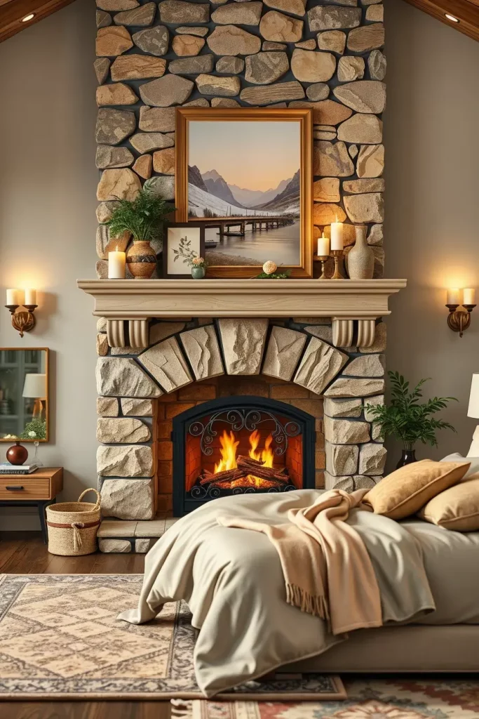 Stone Fireplace Bedroom: Cozy and Modern Design Ideas for Every Style