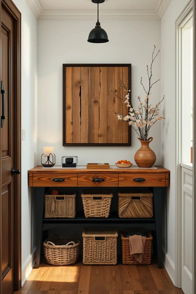 65 Earthy Hallway Styling Tips to Create a Warm and Natural Entryway