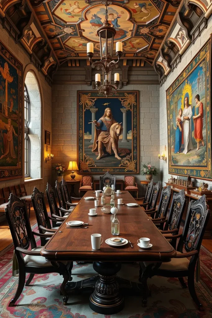 63 Castlecore Kitchen and Dining Room Inspiration Ideas for Timeless Medieval Elegance