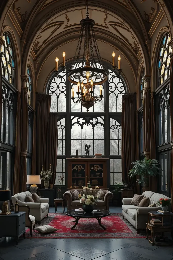 64 Gothic Living Room Arches and Windows: Elegant Design Ideas