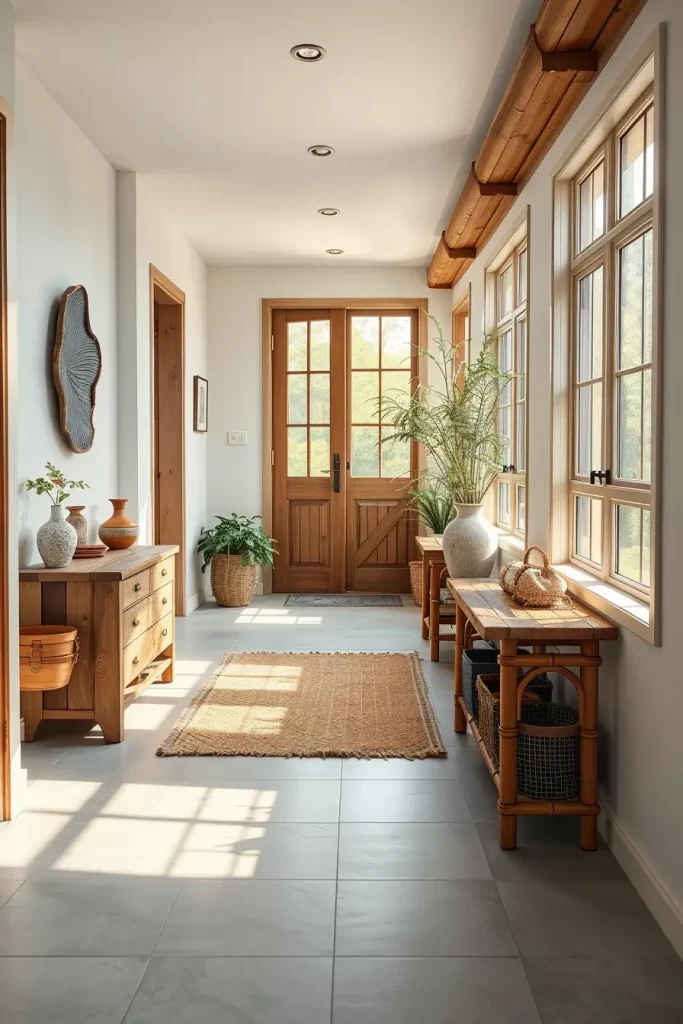 62 Modern Hallway Design With Natural Materials: Stylish Ideas for a Timeless Home