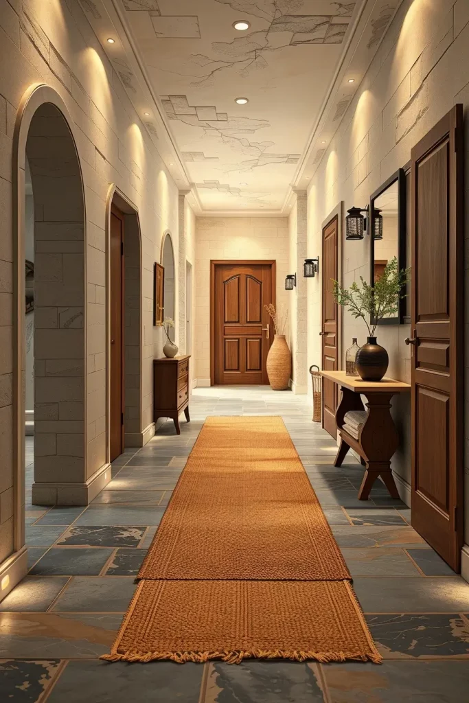 65 Earthy Hallway Styling Tips to Create a Warm and Natural Entryway