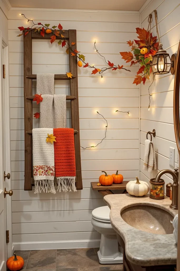 64 Rustic Bathroom Fall Makeover Ideas for a Cozy Seasonal Refresh