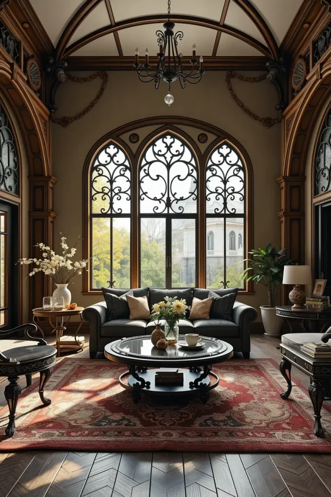 64 Gothic Living Room Arches and Windows: Elegant Design Ideas