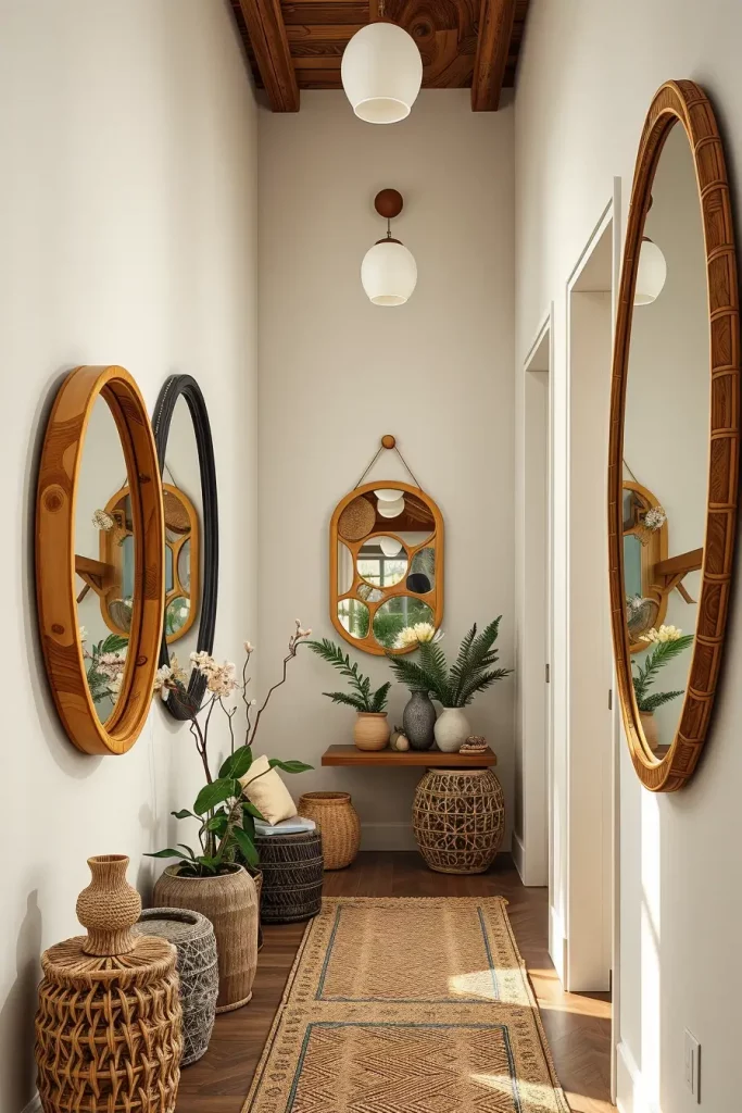 65 Earthy Hallway Styling Tips to Create a Warm and Natural Entryway