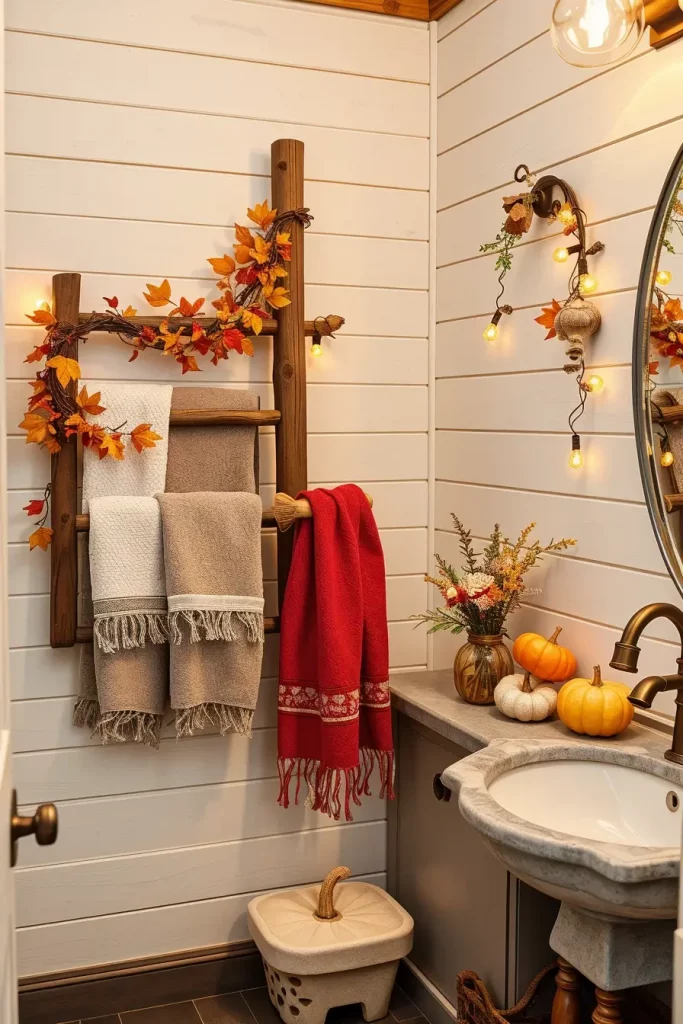 64 Rustic Bathroom Fall Makeover Ideas for a Cozy Seasonal Refresh