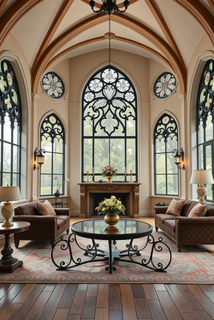 64 Gothic Living Room Arches and Windows: Elegant Design Ideas