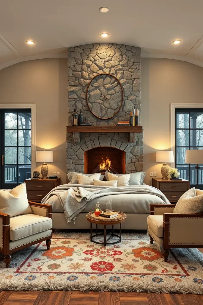 Stone Fireplace Bedroom: Cozy and Modern Design Ideas for Every Style