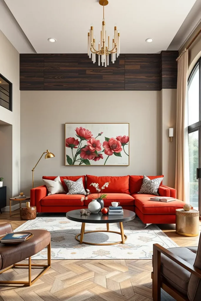 64 Cherry Coded Living Room Color Palette Ideas for Modern Interiors