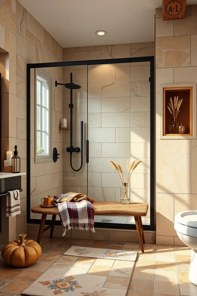 64 Rustic Bathroom Fall Makeover Ideas for a Cozy Seasonal Refresh