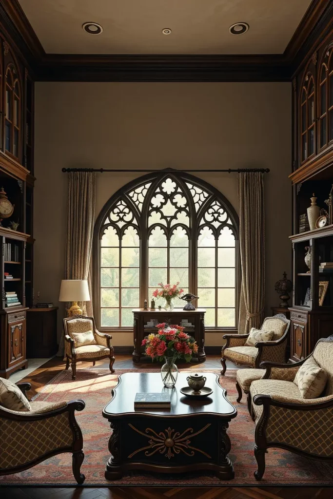 64 Gothic Living Room Arches and Windows: Elegant Design Ideas