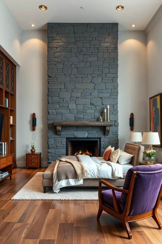 Stone Fireplace Bedroom: Cozy and Modern Design Ideas for Every Style