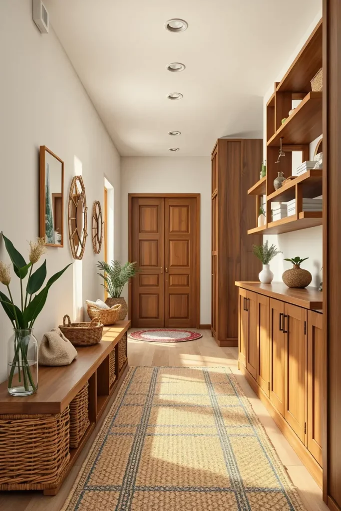 62 Modern Hallway Design With Natural Materials: Stylish Ideas for a Timeless Home