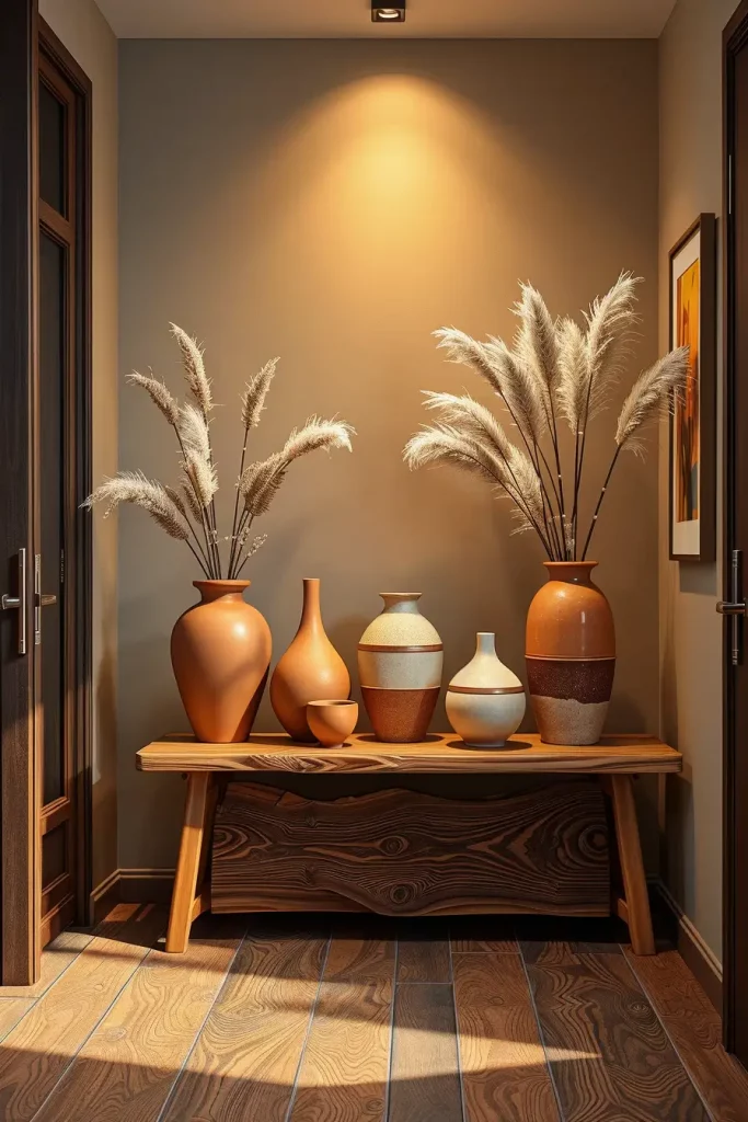 65 Earthy Hallway Styling Tips to Create a Warm and Natural Entryway