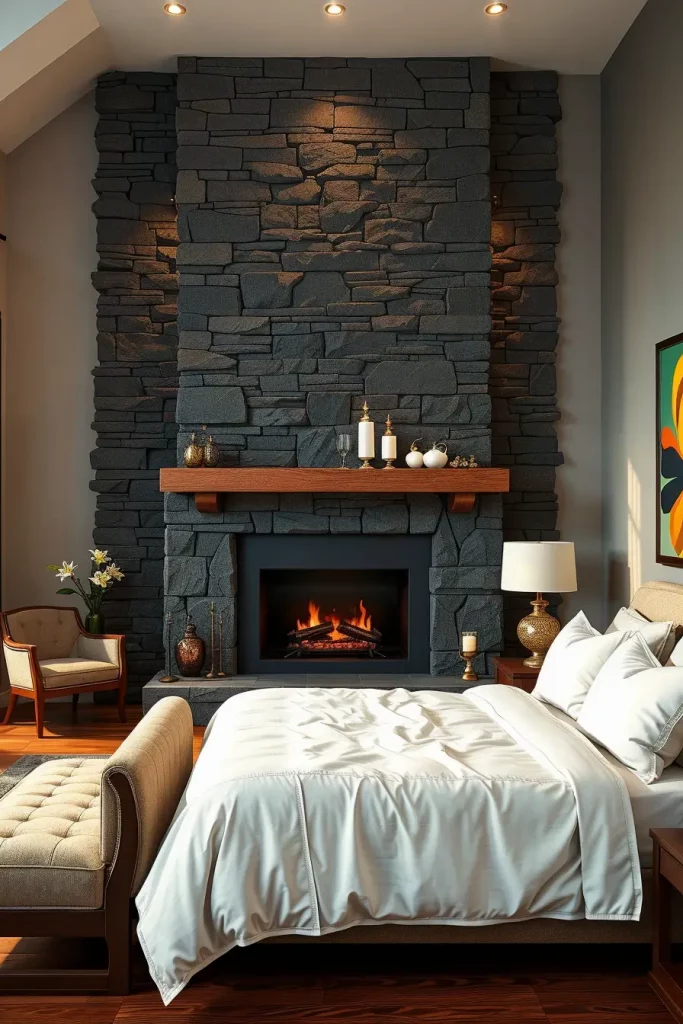 Stone Fireplace Bedroom: Cozy and Modern Design Ideas for Every Style