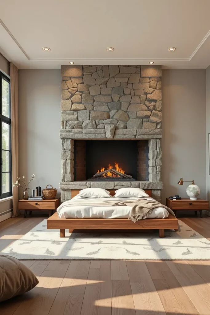Stone Fireplace Bedroom: Cozy and Modern Design Ideas for Every Style