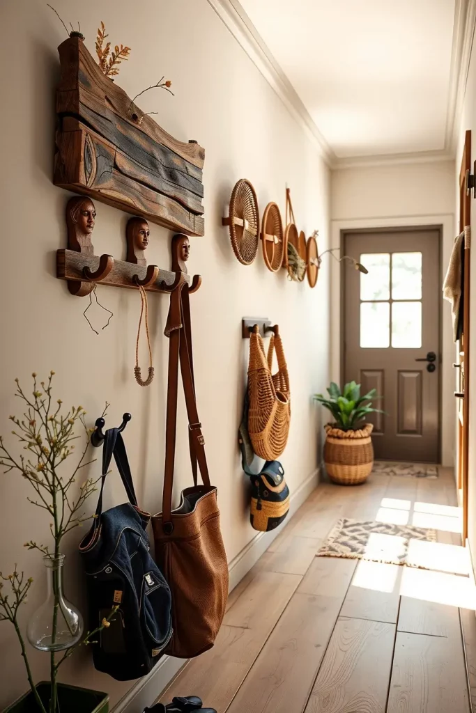 65 Earthy Hallway Styling Tips to Create a Warm and Natural Entryway