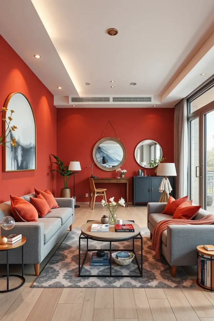 64 Cherry Coded Living Room Color Palette Ideas for Modern Interiors