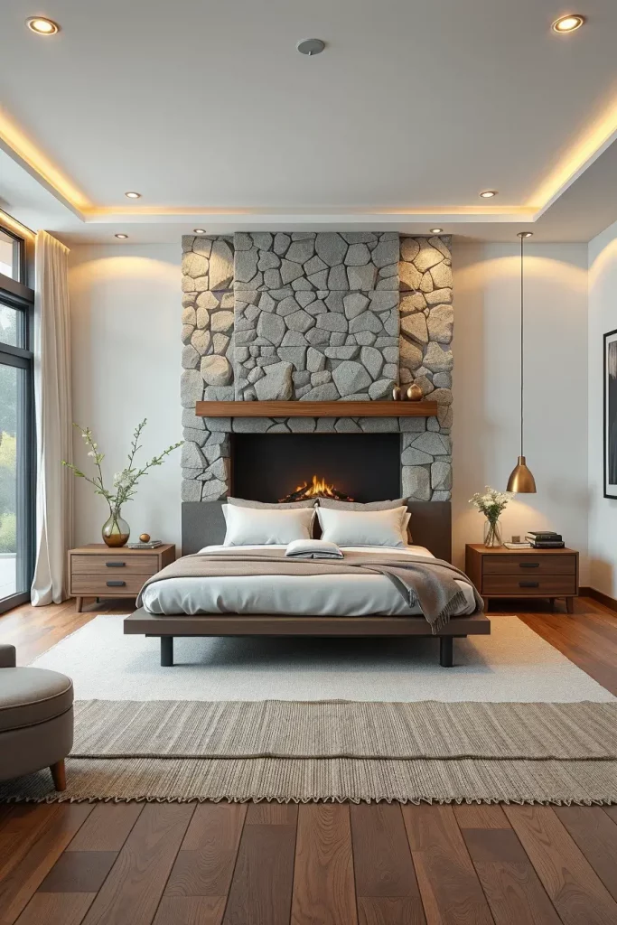 Stone Fireplace Bedroom: Cozy and Modern Design Ideas for Every Style