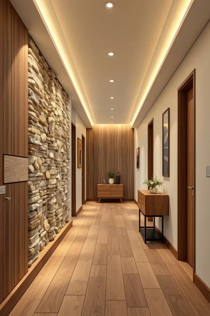 62 Modern Hallway Design With Natural Materials: Stylish Ideas for a Timeless Home