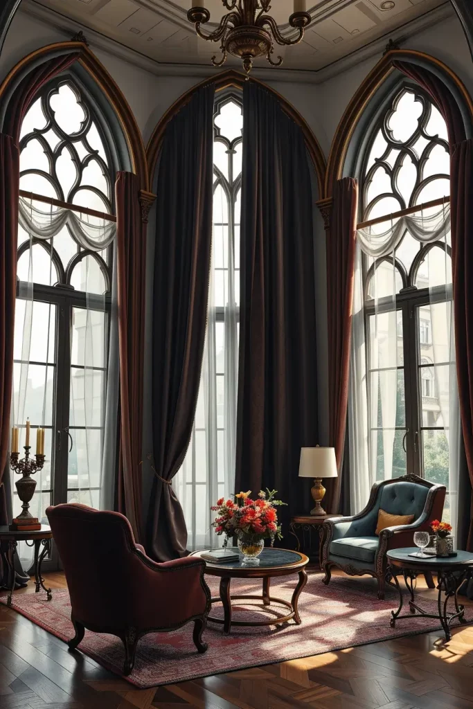 64 Gothic Living Room Arches and Windows: Elegant Design Ideas